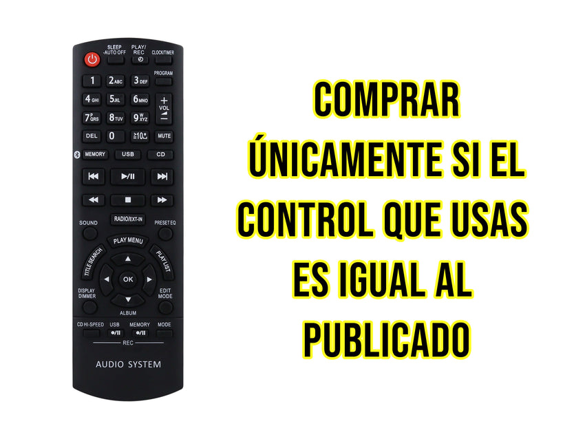 Control para Panasonic Audio