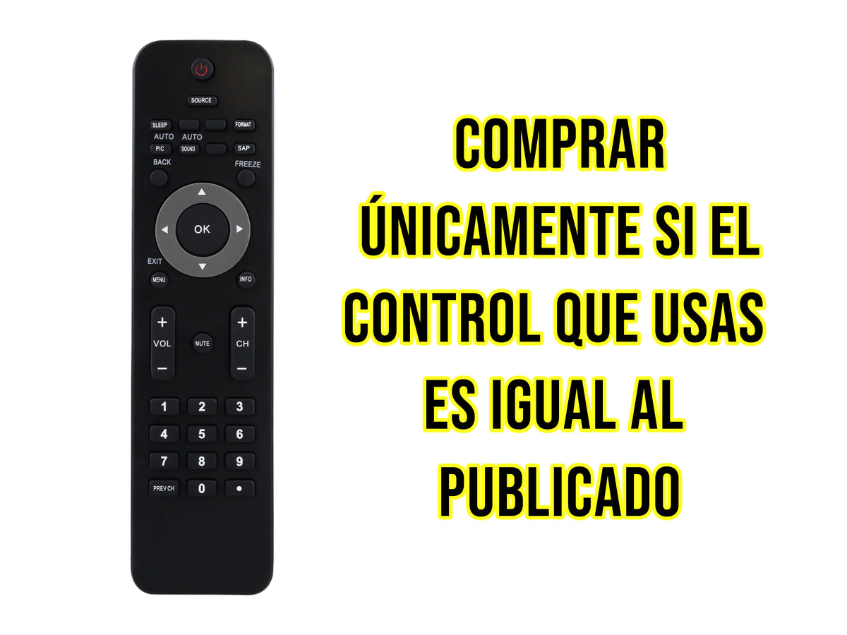 Control para Philips Pantalla