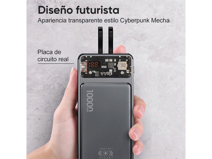 Power Bank Carga Rápida 10,000mah 22.5w Tipo - Negro