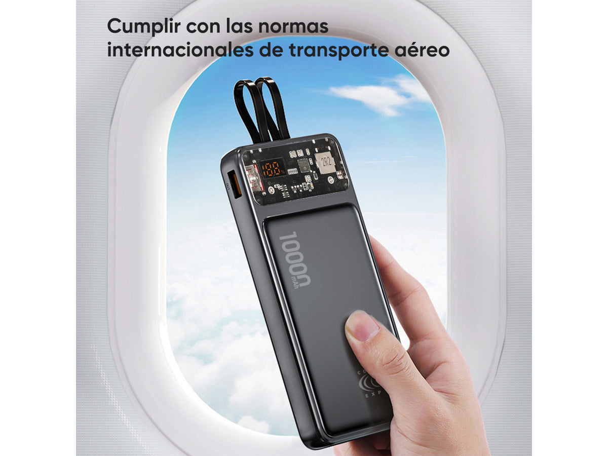 Power Bank Carga Rápida 10,000mah 22.5w Tipo