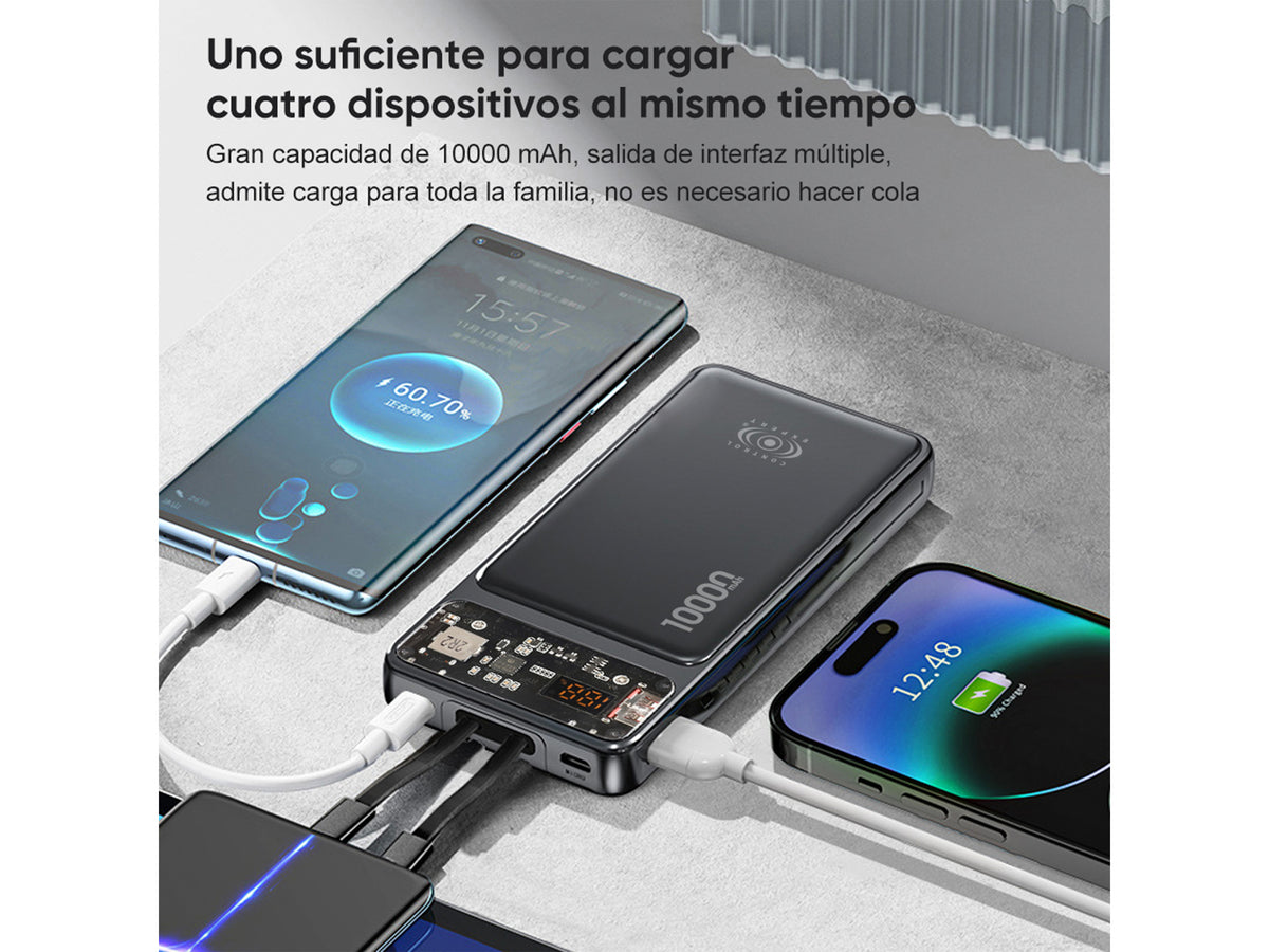 Power Bank Carga Rápida 10,000mah 22.5w Tipo