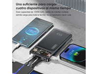 Power Bank Carga Rápida 10,000mah 22.5w Tipo - Negro