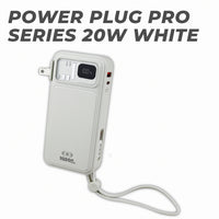 Power Bank Power Plug Pro 10,000mAh 20W – Cargador de Pared AC Integrado y Cables Rápidos