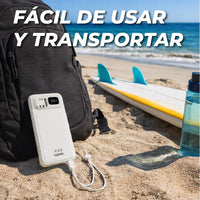 Power Bank Power Plug Pro 10,000mAh 20W – Cargador de Pared AC Integrado y Cables Rápidos