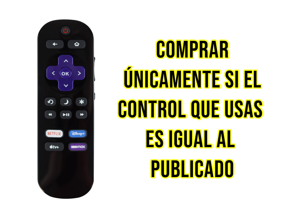 Control Para Element Roku Smart TV