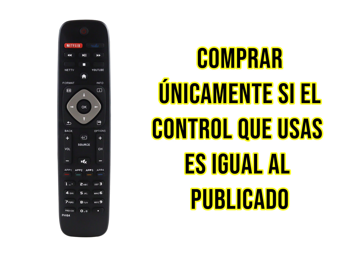 Control para Philips Smart Tv