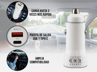 Turbo Cargador Dual Blanco para Auto