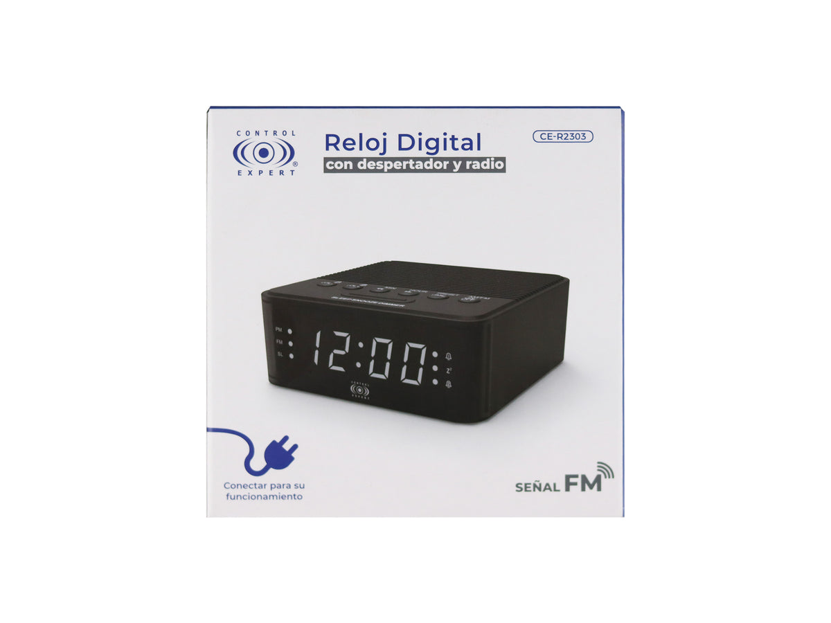 Radio Despertador con Alarma Digital con Radio FM