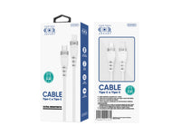 Cable USB Compatible con IPhone 1 Metro 60W 3A Reforzado - Blanco