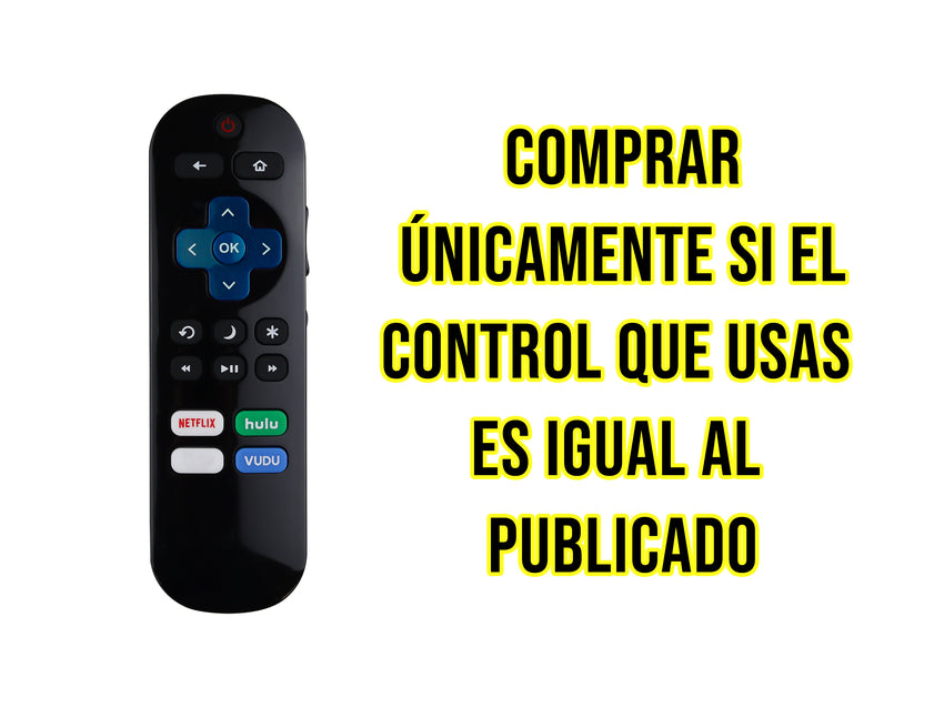 Control Para Hisense Roku Smart TV