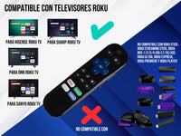 Control Para Hisense Roku Smart TV