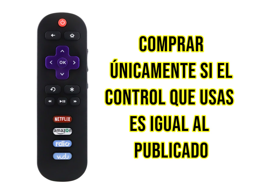 Control para Element Roku Smart Tv