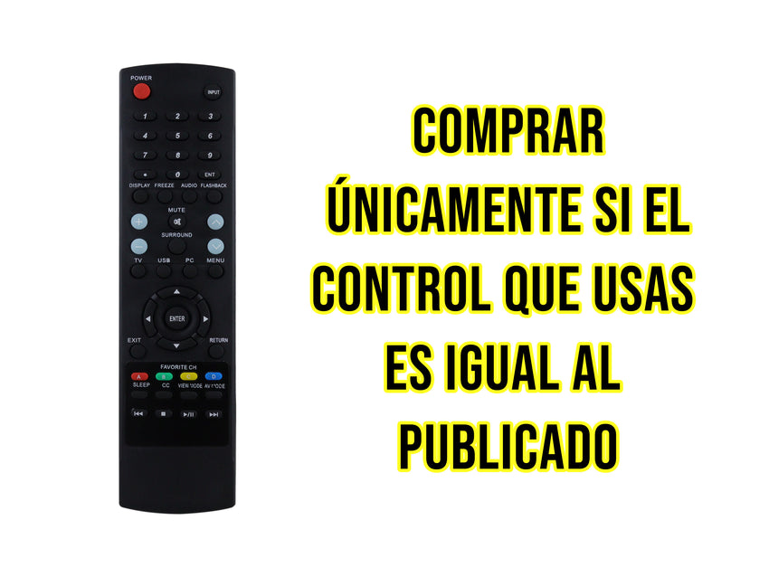 Control para Sharp Pantalla