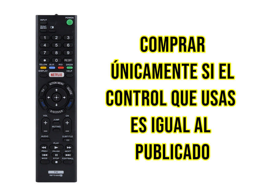 Control para SONY Smart Tv