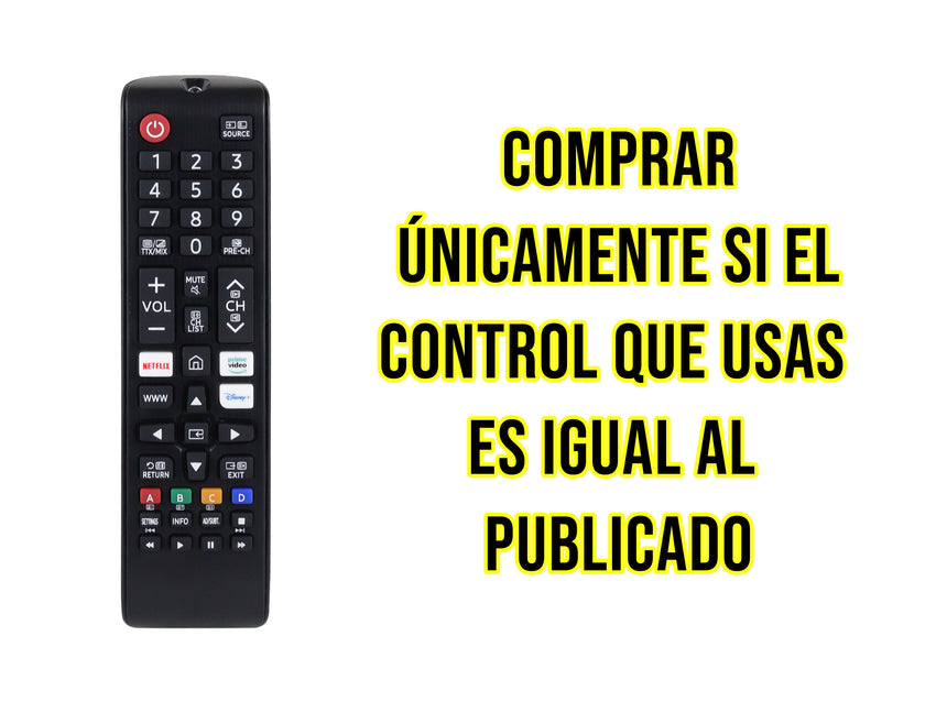 Control Para Samsung 4K Smart TV