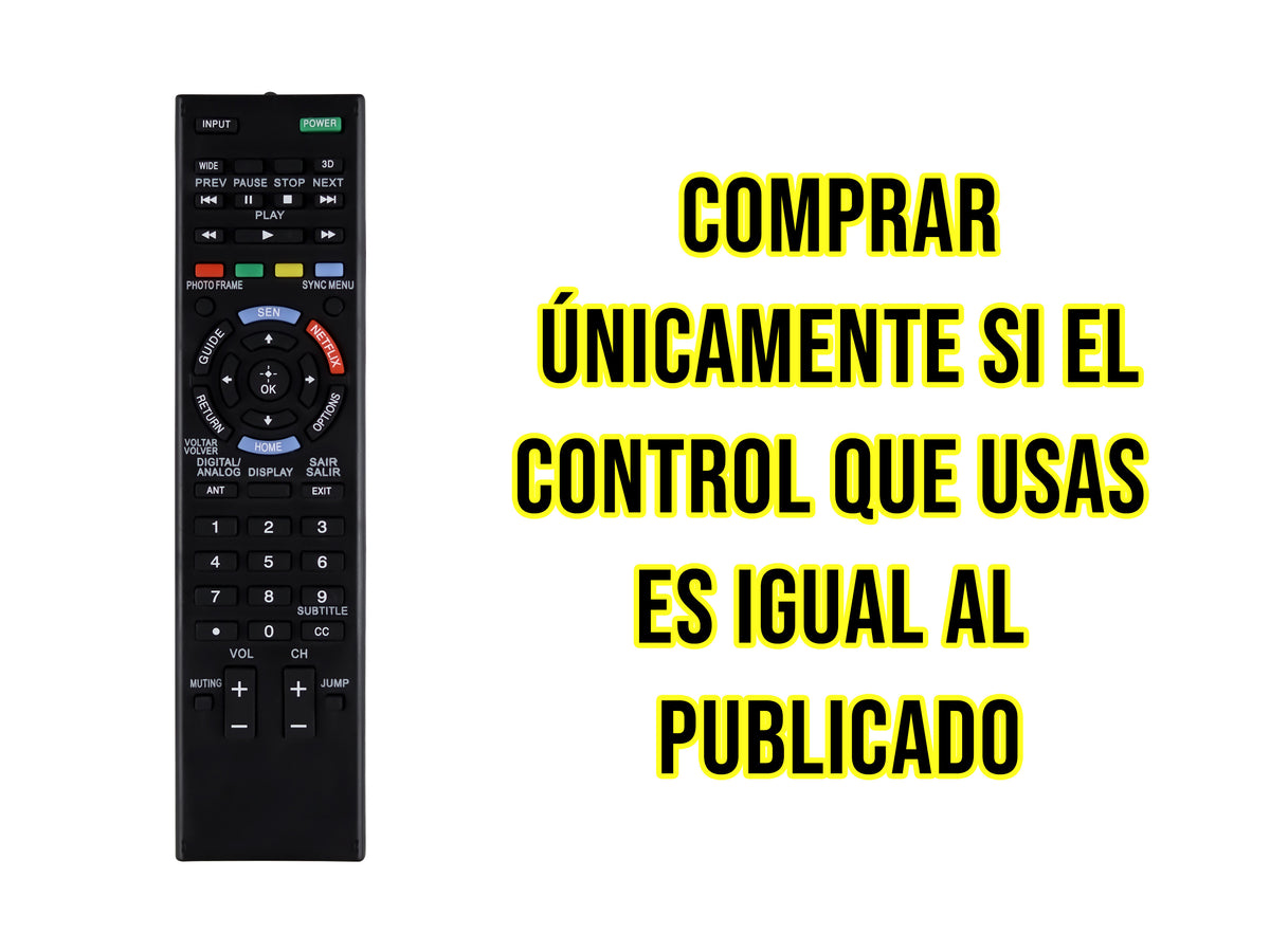 Control para SONY Smart Tv