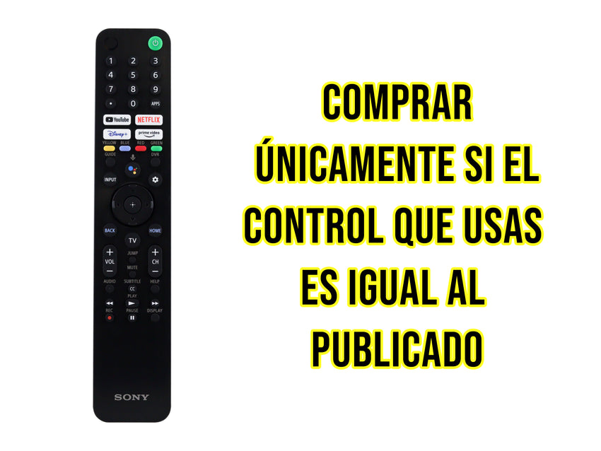 Control para SONY Smart Tv