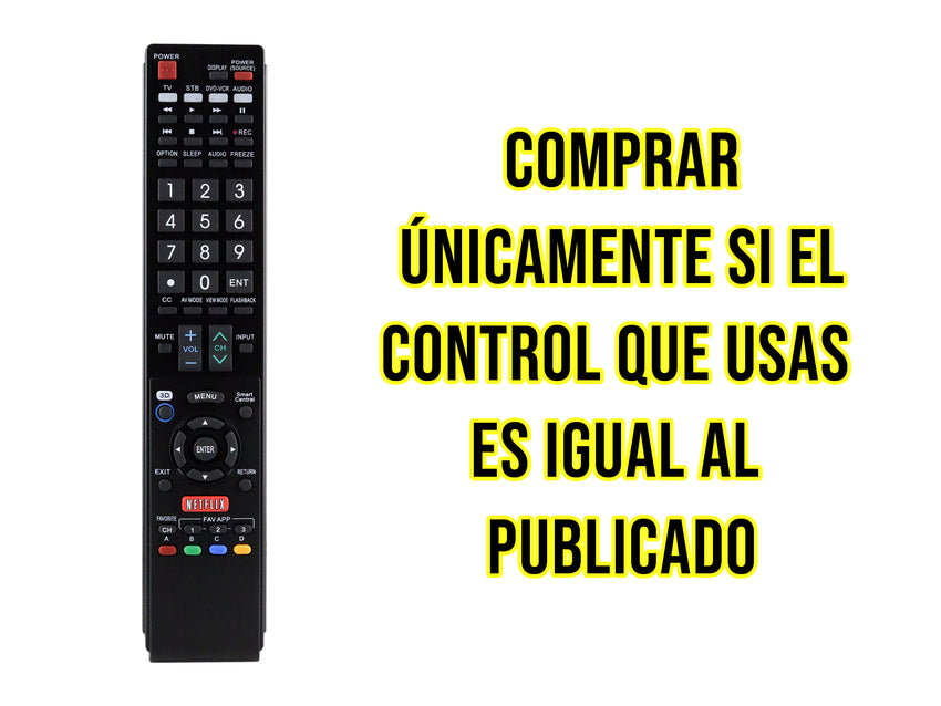 Control para Sharp Smart Tv