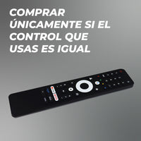 Control Remoto Compatible con Sansui Smart TV 4K  Repuesto Listo para Usar | Accesos Directos a Apps | Sin Comando de Voz