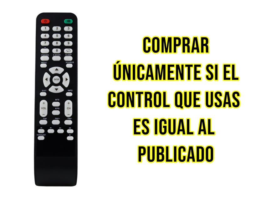 Control Para Sansui Pantalla