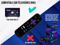 Control para Sharp Roku Smart Tv