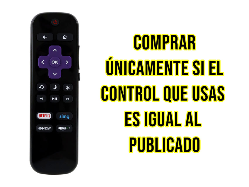 Control para Sharp Roku Smart Tv