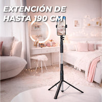Selfie Stick Función 3 en 1 Tripié Estabilizador control remoto Bluetooth