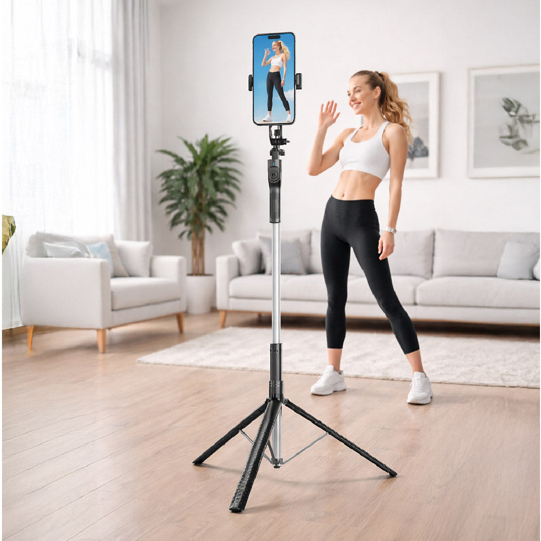 Selfie Stick Función 3 en 1 Tripié Estabilizador control remoto Bluetooth