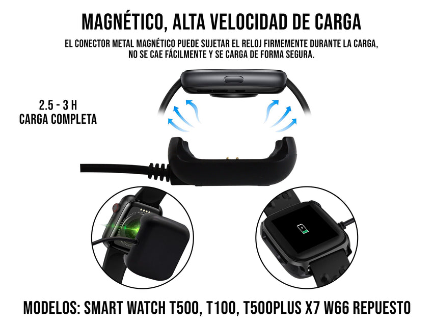 Cargador Smart Watch T1000