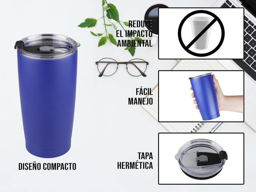 Termo Acero Inoxidable 590 ml - Azul