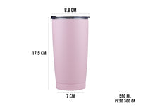 Termo Acero Inoxidable 590 ml - Rosa