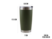 Termo Acero Inoxidable 590 ml - Verde