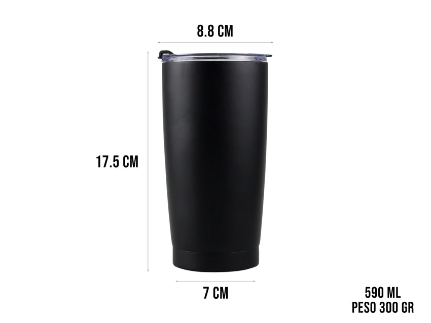 Termo Acero Inoxidable 590 ml - Negro