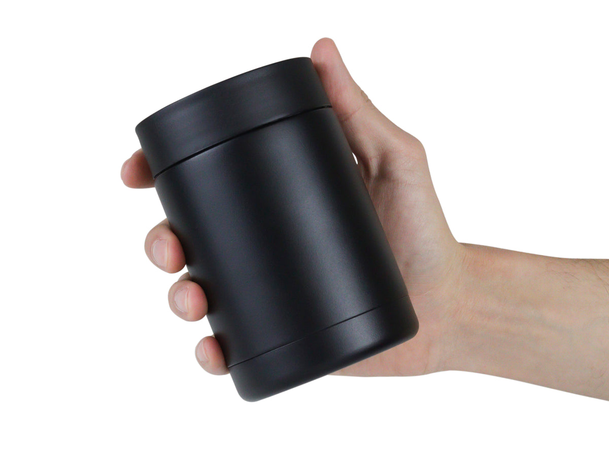 Porta Latas Acero Inoxidable Térmico 355 ml - Negro