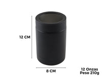 Porta Latas Acero Inoxidable Térmico 355 ml - Negro