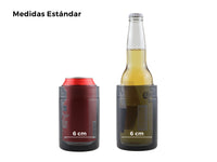 Porta Latas Acero Inoxidable Térmico 355 ml - Negro