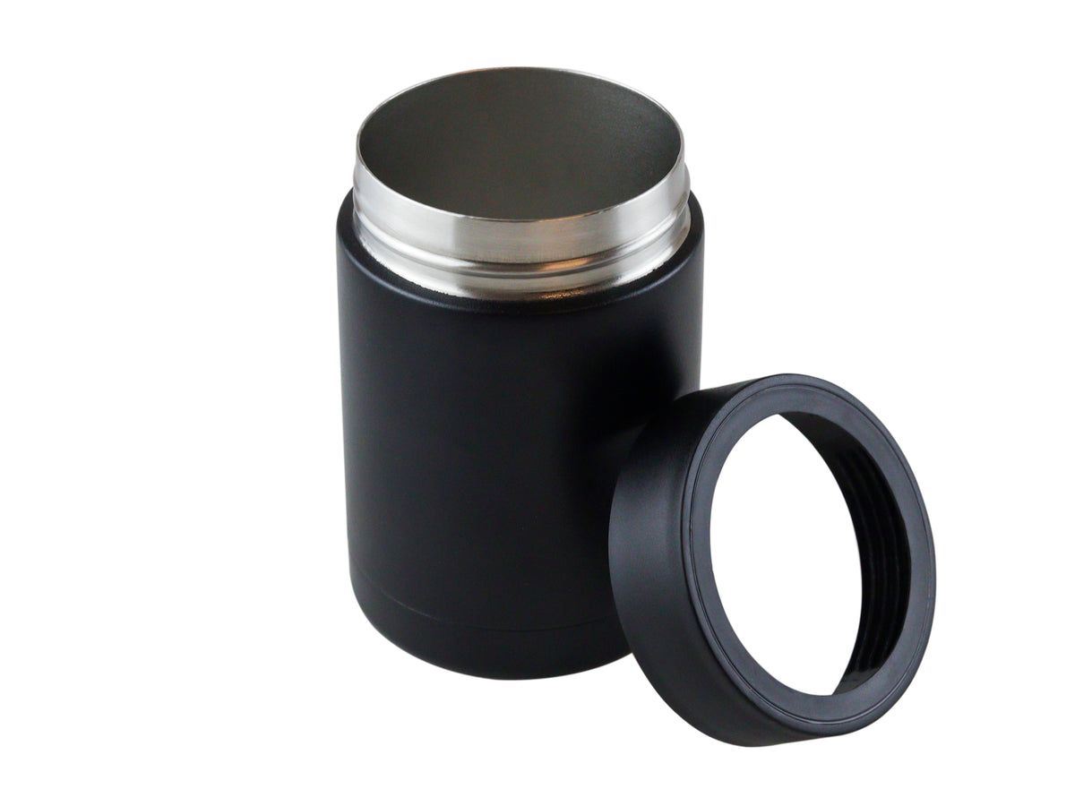 Porta Latas Acero Inoxidable Térmico 355 ml - Negro