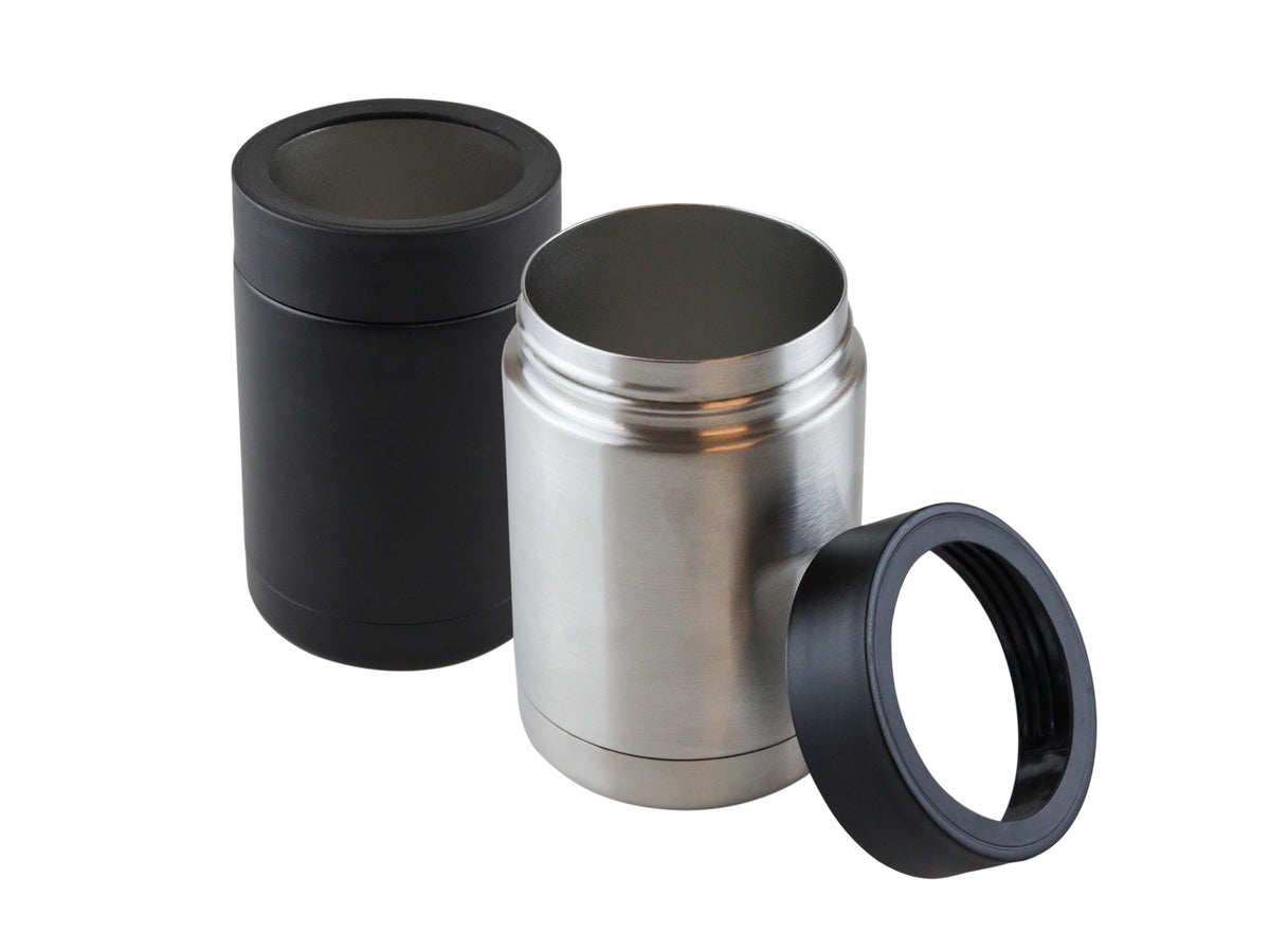 Porta Latas Acero Inoxidable Térmico 355 ml - Plata