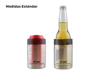 Porta Latas Acero Inoxidable Térmico 355 ml - Plata