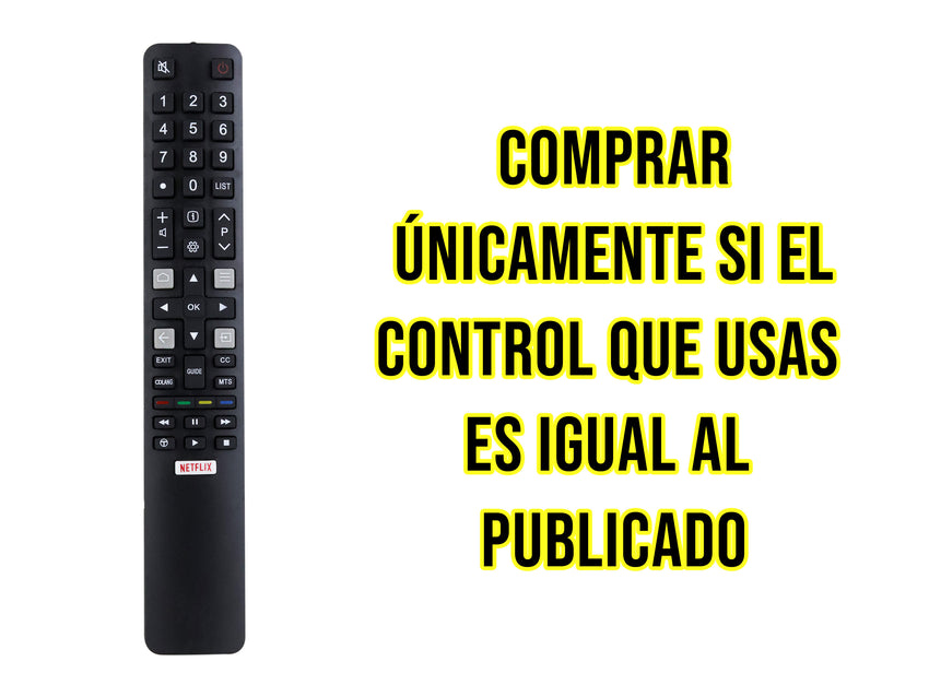 Control para TCL Smart Tv