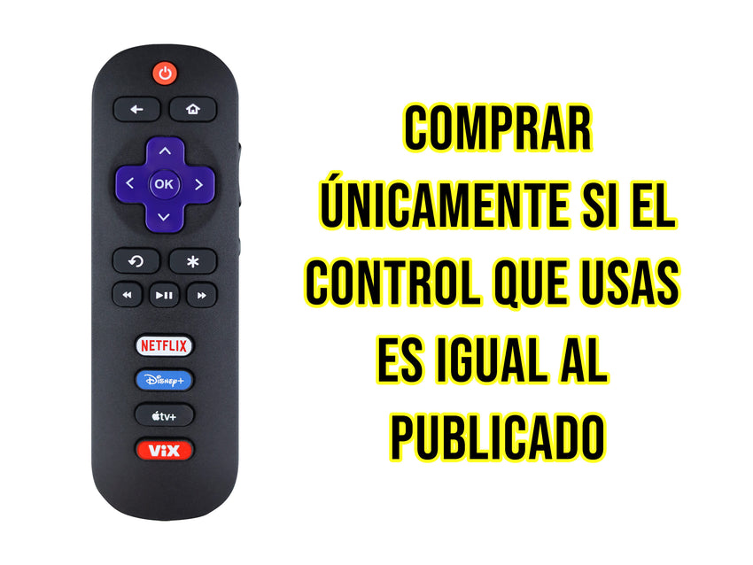 Control Para Sansui Roku Smart TV