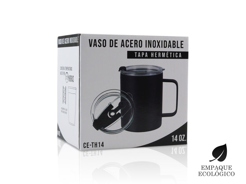 Termo 14oz De Acero Inoxidable Térmico Taza Para Café 414ml