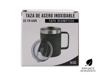 Taza Térmica de Acero Inoxidable 415 ml - Verde