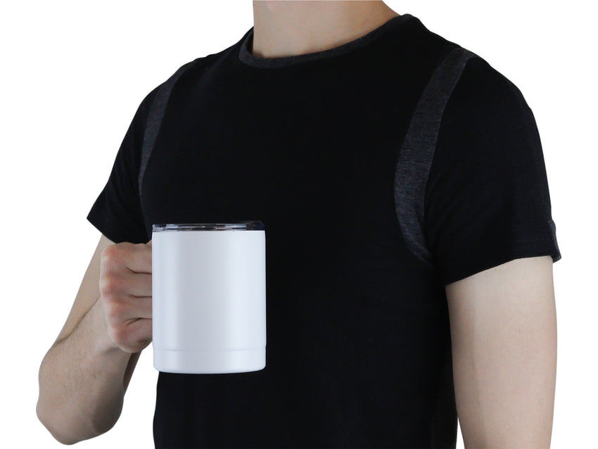 Taza Térmica de Acero Inoxidable 415 ml - Blanco