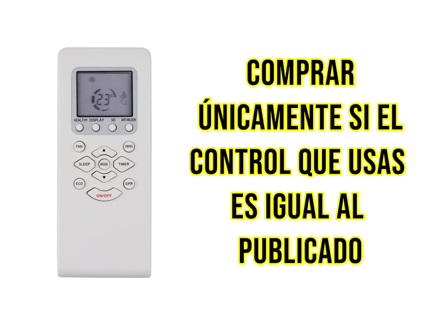 Control Para Mirage Aire Acondicionado