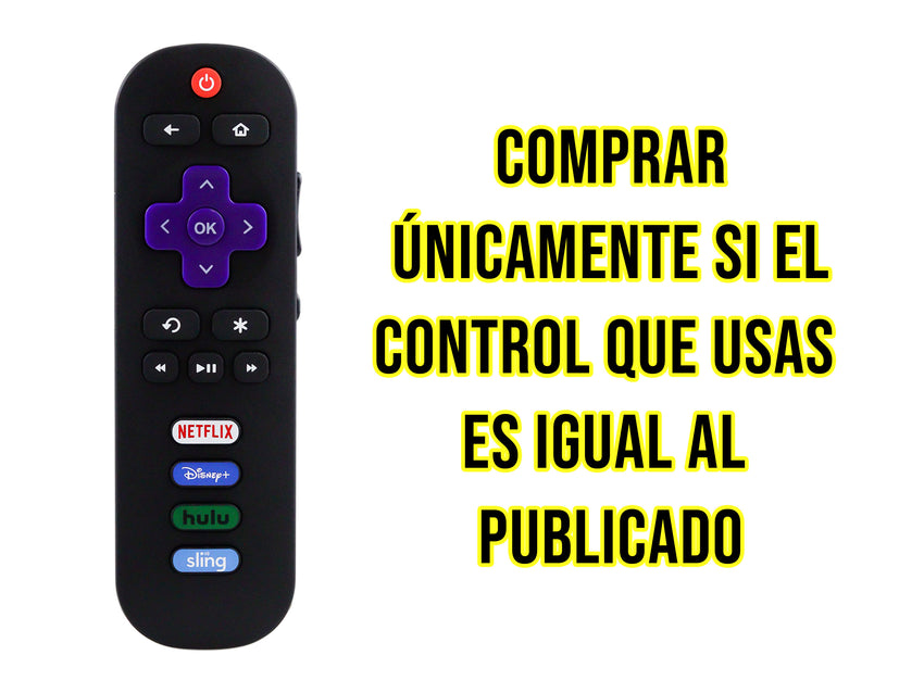 Control para TCL Roku DISNEY+