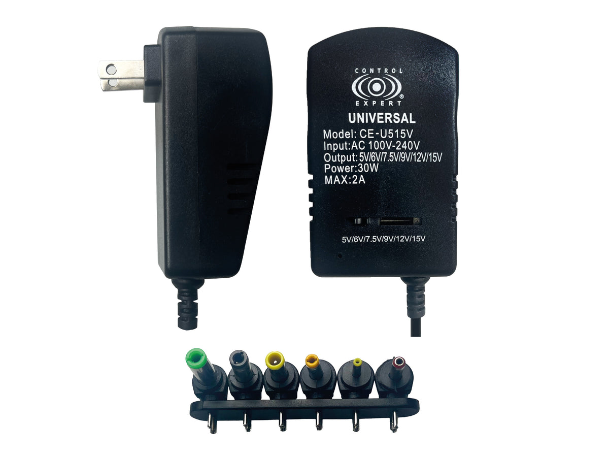 Cargador Universal 5 A 15V con 6 Puntas Intecambiables