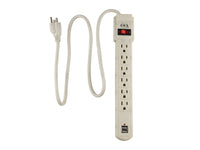 kit multicontacto 6 entrads y 2 USB mas ventilador pedestal de 16 pulgadas