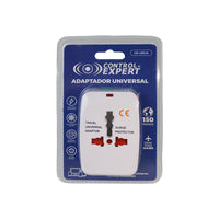 Adaptador Universal de Viaje Internacional Todo en Uno | Enchufe Europeo, Americano, UK y Australia Compatible Más de 150 Países Protector contra Sobretensiones