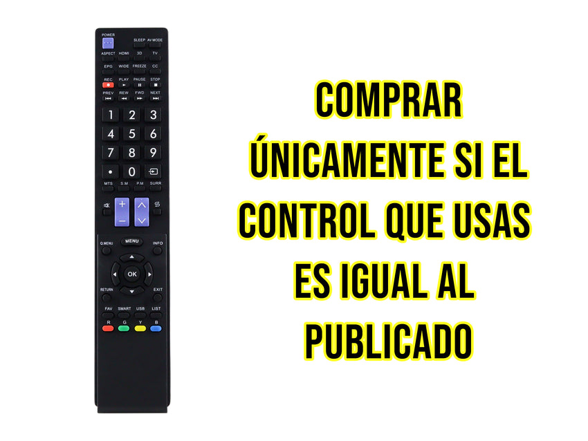 Control para VIZIO Smart Tv